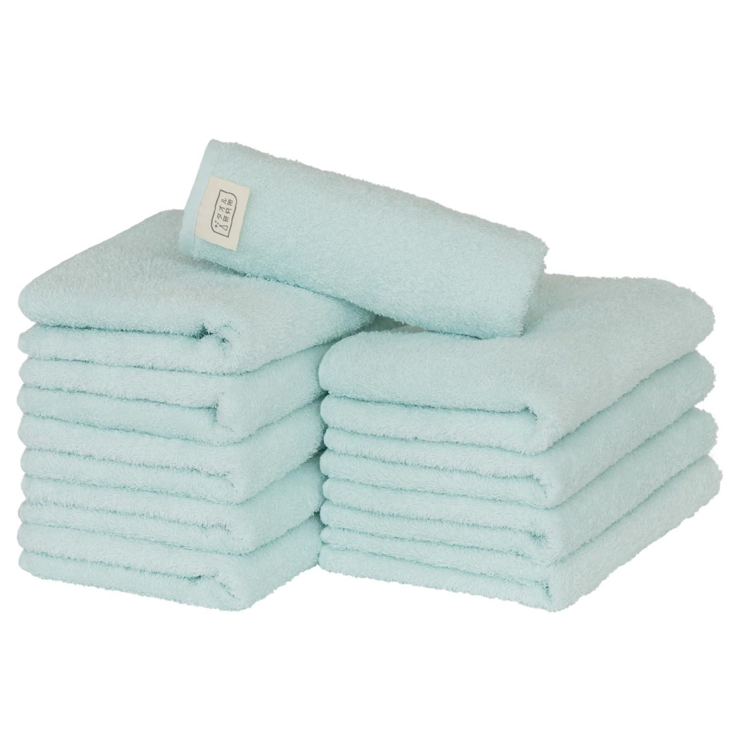 

Towel Laboratory Reason for Face Light Whitish Pack of Easy to JapanTechnology [The Lightness] #006 Towels, Green, Green, 10, Quick-Drying, Thin,