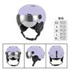 Unisex Ski Snowboard Helmet With Removable Goggles Adults Kids ABS EPS Safety Headgear Outdoor Winter Sports