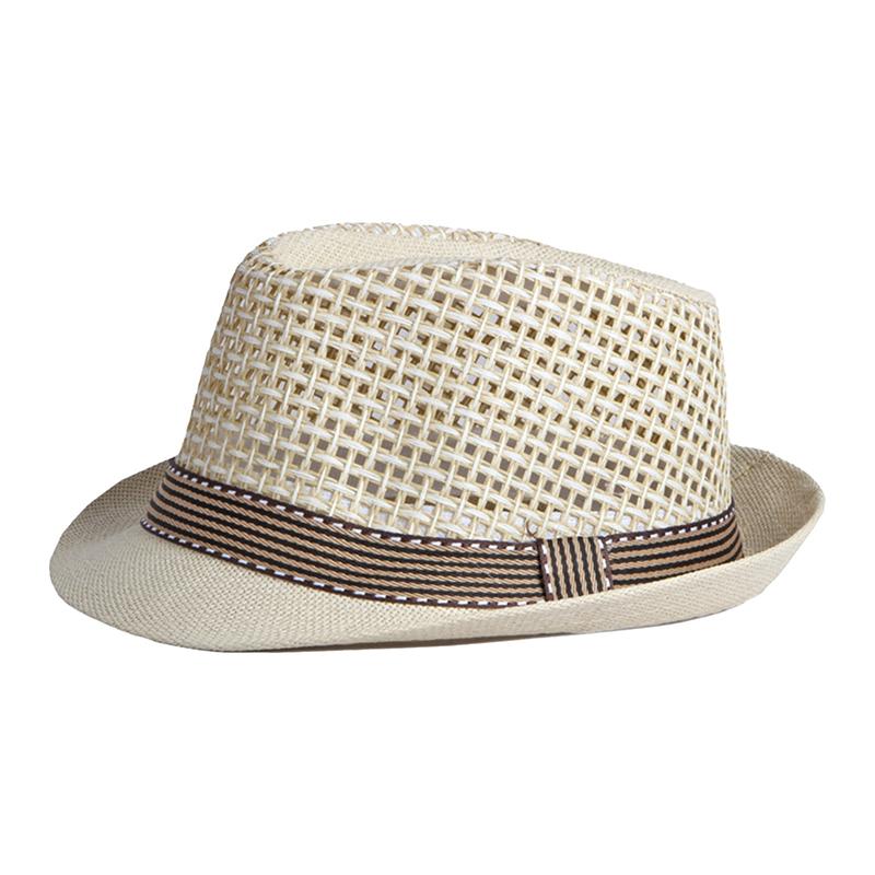 

Соломенные фетровые шляпы с открытым верхом, летние шляпы-котелки, классические шляпы, повседневные пляжные шляпы для мужчин и женщин