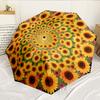 Sunflower Kaleidoscope Pattern 8-Frame for Travel, Camping, Casual Lightweight Portable Umbrella, Essential for Every Family Holidays Birthday Gift