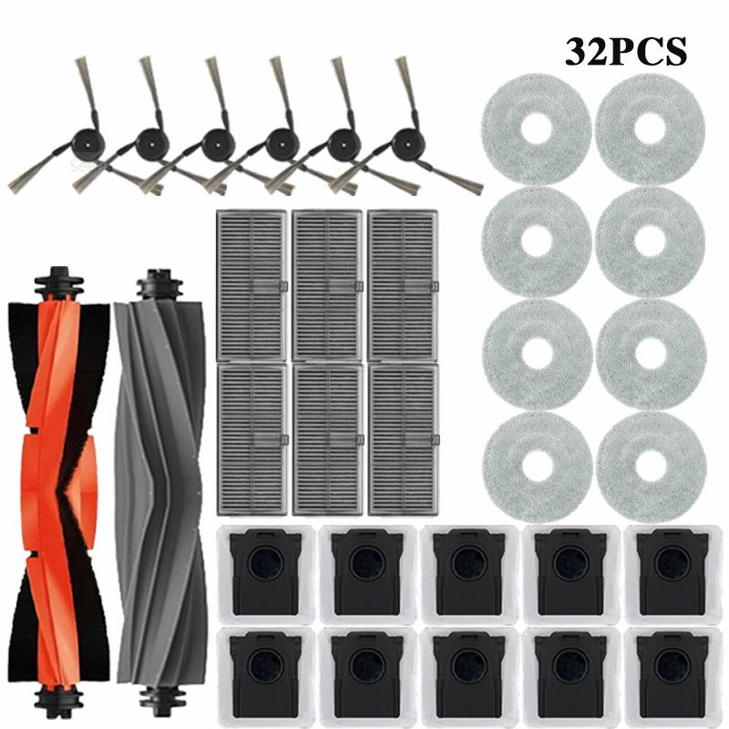Dreame L40 Ultra / X40 Ultra Robot Vacuum Accessories Dust Bags Mop Main Side Brushes Cloths HEPA Filters Spare Parts