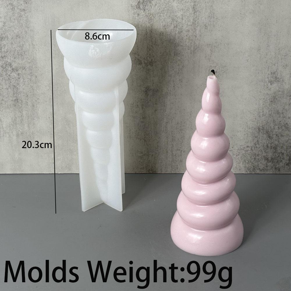 

Длинная роговая свеча силиконовая форма для свечей спиральная форма мыло ручной работы смола гипсовая форма набор для изготовления шоколада свадебный домашний декор