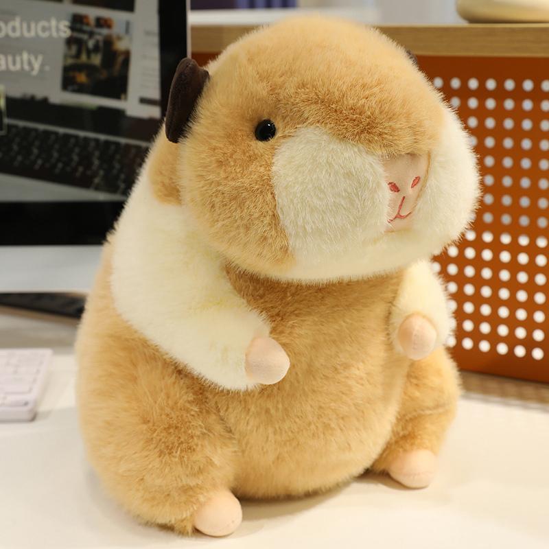 Chubby Plushies Stuffed Animal Hamster Plush Toy Cute Guinea Pig With Nose Drop Soft Doll Lifelike Mouse Plush Pillow Gift