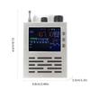 Full Bands Wireless Portable TEF6686 Radio Receiver LCD Display with Rechargeable Battery & Metal Case for Household