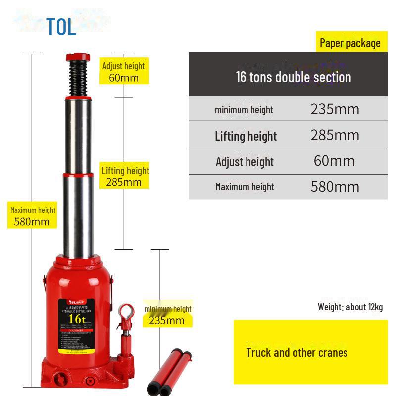 Hydraulic Car Jack for Off-Road Tire Changes (2T/3T)