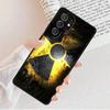 Nuclear Radiation Emblem Phone Case For Samsung Galaxy S25 S23 S30 S8 S21 S20 FE S24 S22 Note 10 20 S8 Plus lite Ultra
