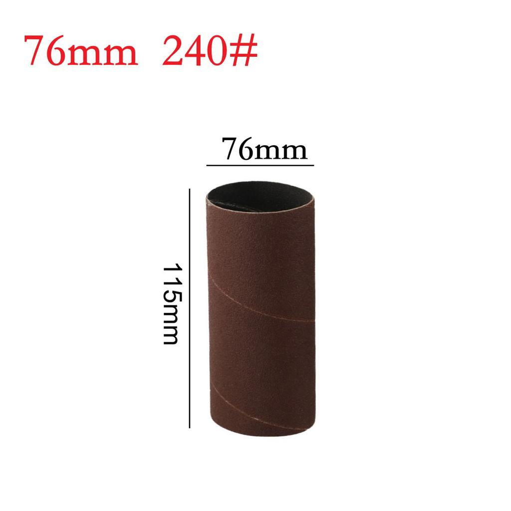 115mm Schleiftrommelhülsen Schleifpapier-Trommel Polierwerkzeuge 80/150/240 Körnung Schleifpapier für Metall Holzbearbeitung Polieren