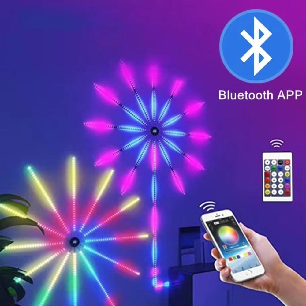 RGB Color RGBIC Firework Light Music Sound Sync Dream Meteor Lamp  Holiday Party