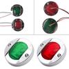 LED Round Clearance Side Marker Light Red for Trailer Truck Boat,2 Pack