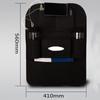 Elegant Black Auto Car Seat Back Organizer With Multi-pocket Storage For Effortless Organization