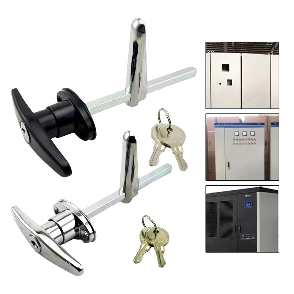 T-Shaped Handle Lock Garage Door Lock Zinc Alloy Anti-theft Lock For Caravan Garage Shed Campervan Cabinet Furniture Hardware