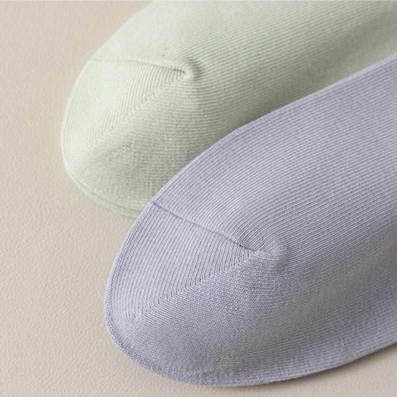 Women's Short Socks Summer Solid Color Boat Socks Ladies Sweat-absorbent Breathable Sports Socks