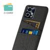 For Honor 90 GT 5G Case Cloth Texture PC Phone Cover with Dual Card Holder