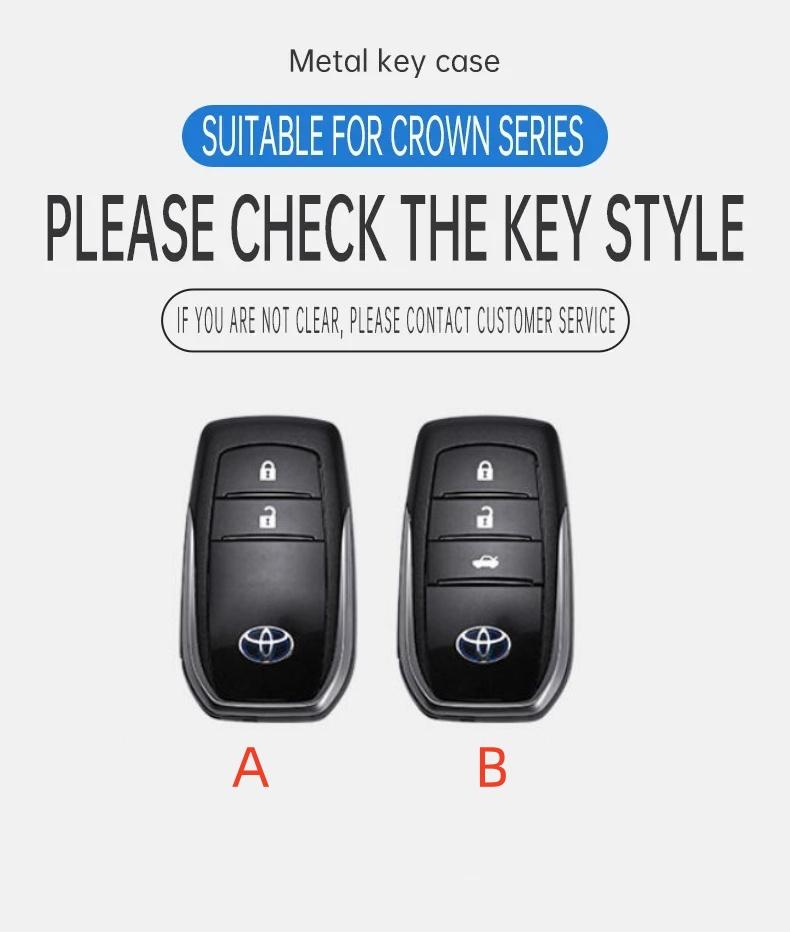 Car Remote Key Case Cover For Toyota CHR Hilux Fortuner Land Cruiser 200 Camry Corolla Crown RAV4 Highland Keychain Accessories
