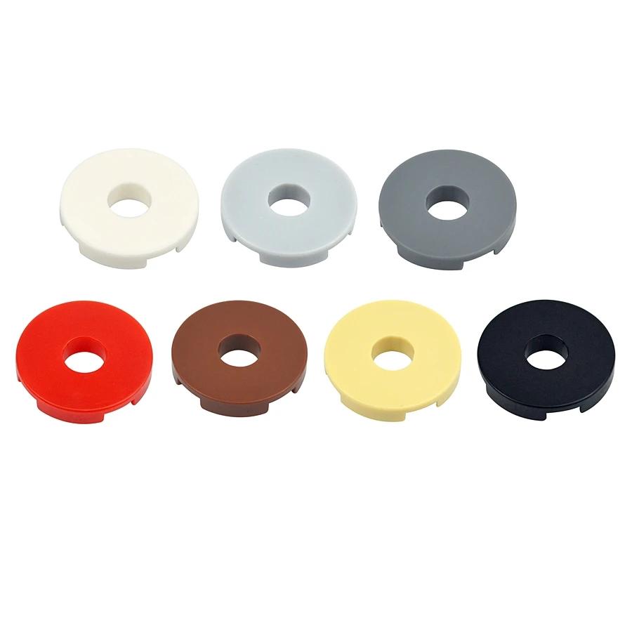 50Pcs 15535 MOC Bricks Round Smooth 2x2 Ceramic Tile Brick With Hole Building BlockAssembles Particles Educational DIY Kid Toys