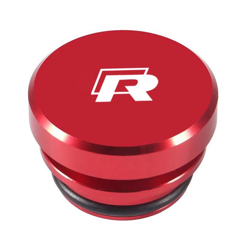 

2026 Hot For Volkswagen VW For Volkswagen VW Rline R Line Touareg Badge POLO Jetta Golf GTI Passat 1PC Aluminum Dustproof Plugs червоний