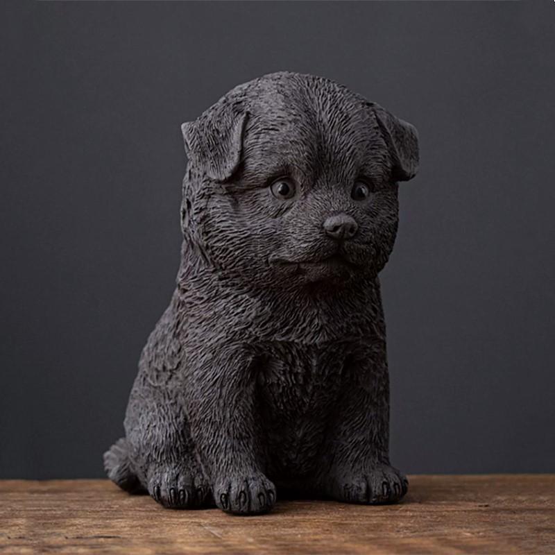 

Creative Purple Clay Tea Pet Zodiac Dog Sculpture Decoration Boutique Can Keep Feng Shui Tea Accessories Handmade Tea Pet