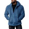 Herren Herbst Fleece Hoodie Mäntel Einfache Kapuzenjacken Lässige Lockere Reißverschlusstasche Kapuzenpullover Oberbekleidung Männlich Outdoor Sportmäntel