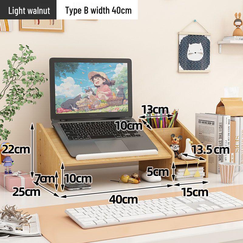 Laptop and Monitor Desktop Riser for Office and Dorm Use