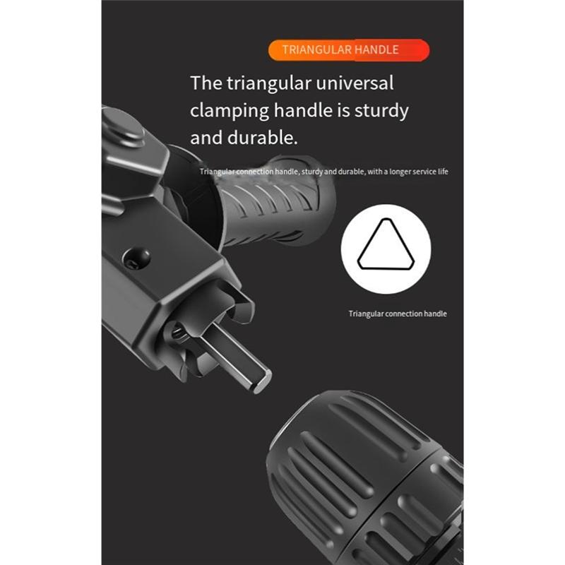 A95I-Keyed Chuck Corner Attachment-90° Right Angle Drill Adapter For Tight Space Drilling& Repair Applications