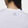 Adidas Big Logo Short Sleeve T-Shirt Women Tops White HB5100