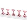 Nail Art Display Practice Stand Magnetic Nail Fingernail Tip Holder Manicure Set ToolRose Pink