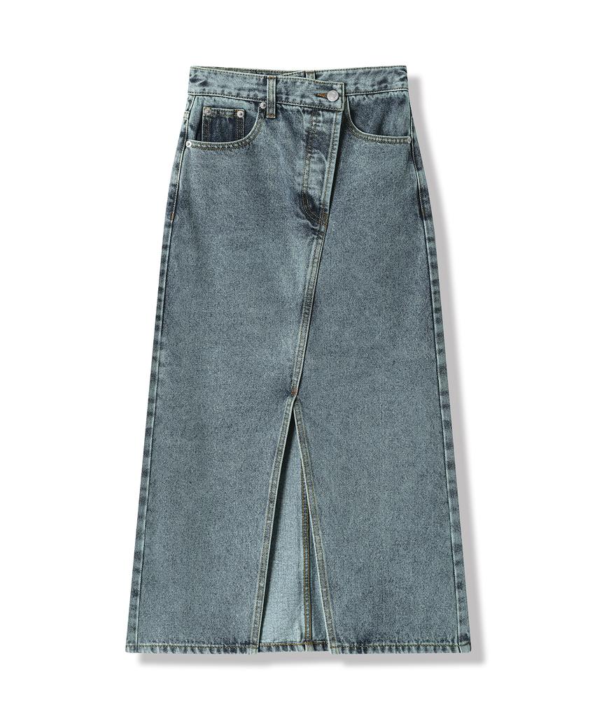 Urban Dress Stella Slit Long Denim Skirt - 4Col
