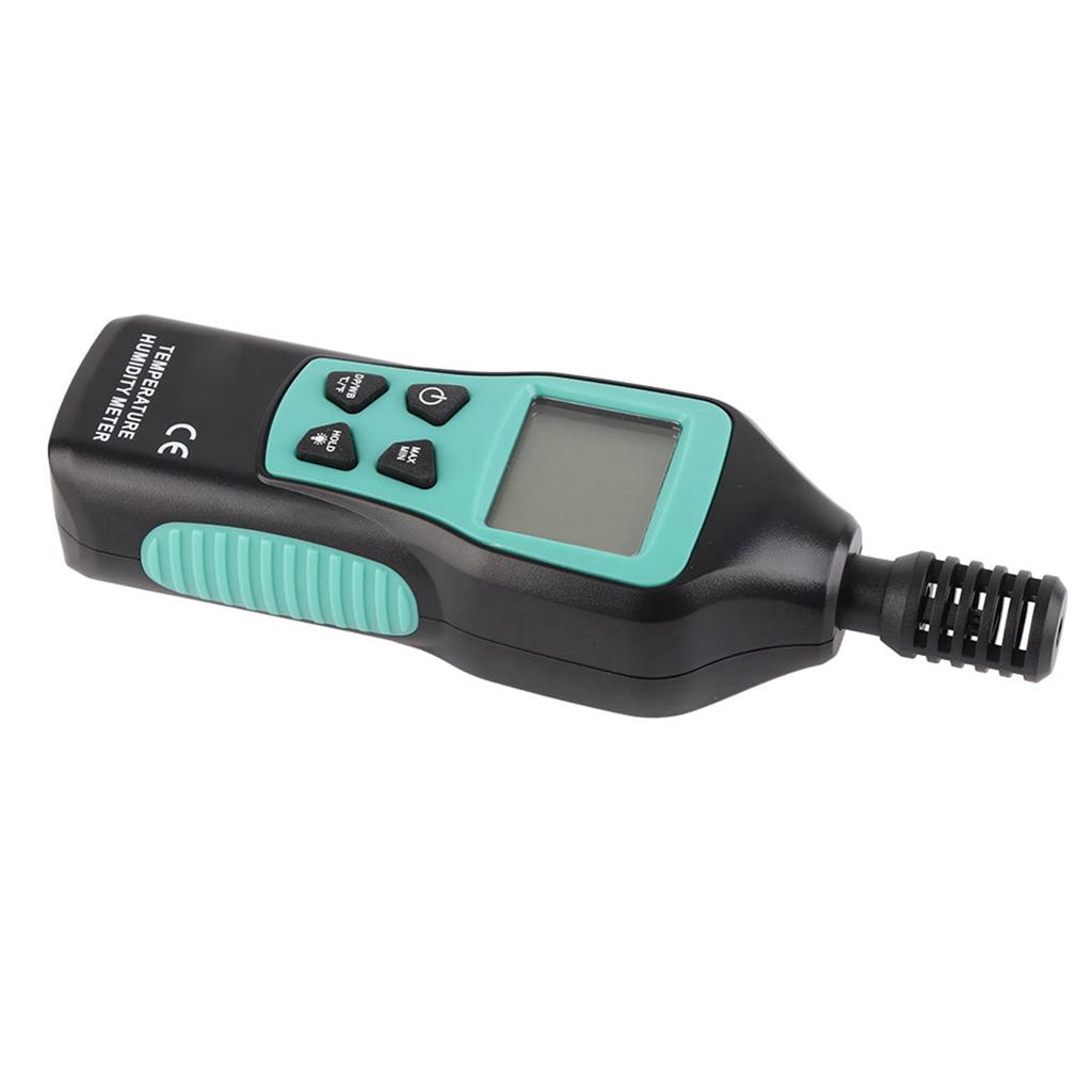 Digital Thermometer Hygrometer Mini Temperatur Meter LCD Display Mit Hintergrundbeleuchtung Daten Halten