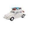 1:24 Classic Beetle Vintage Diecast Car Model, Alloy Retro Old Timer Vehicle with Light & Sound, Pull Back Toy Car