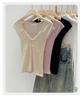 Korean Style Lace Trim V-Neck Sleeveless Slim-Fit Tank Top 2026