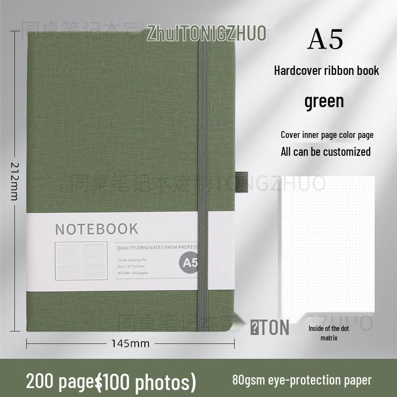 Wysokiej jakości, spersonalizowany notes A5 z gumką do biznesu i biura