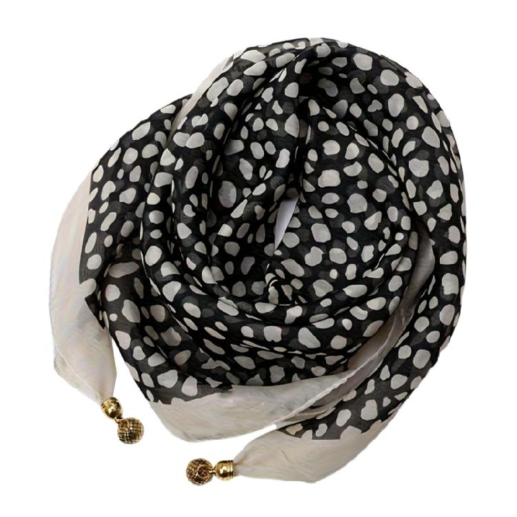 Quickly Release Magnetic Scarf For Women Soft Polyester Fabric Years Round Fashion Essential Office To Weekends Outfits