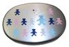 lunch set kindergarten lunch box with inner cutlery ABC bear pattern 3-piece (aluminum lid, set, heat-resistant cup)
