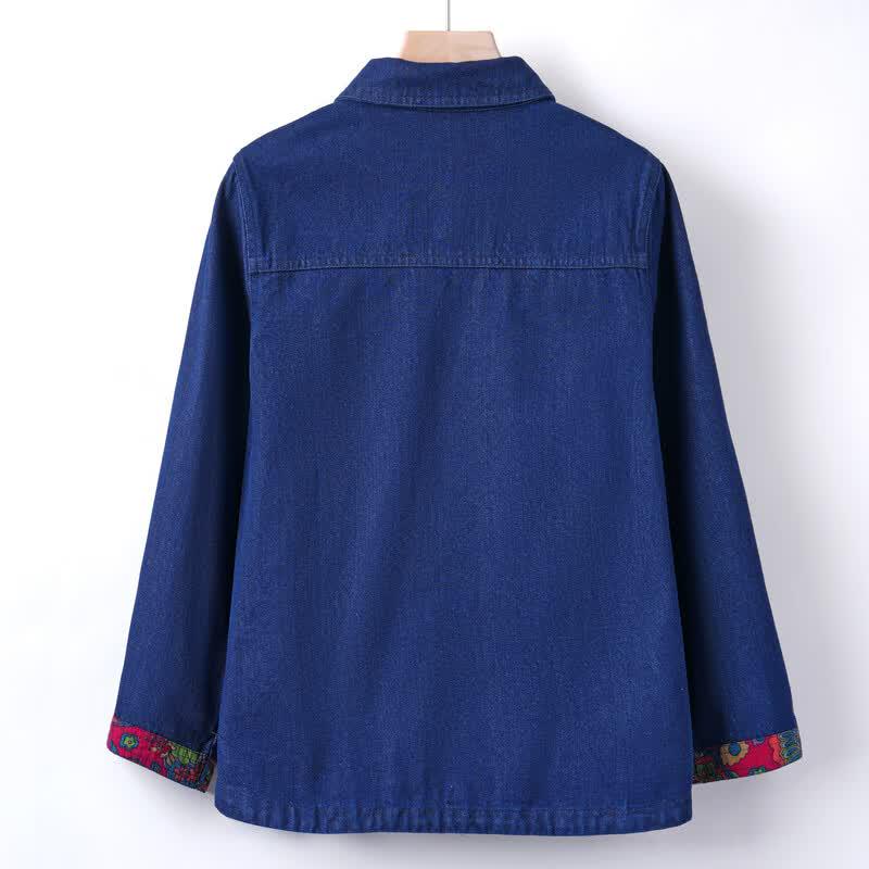 YUZHAOLIN Women's 100% Cotton Denim Style Shirt Jacket