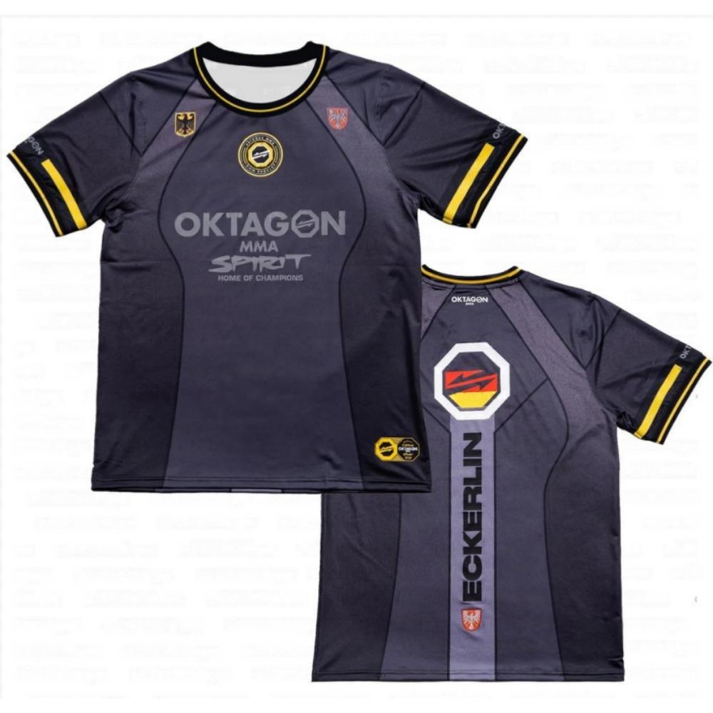 Nyári Mintás Harcos Harcosok Szurkolói Egyenruha Férfi Női Légáteresztő Kerek Nyakú Rövid Ujjú Férfi Hétköznapi Póló Mez