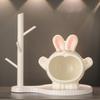 Cute Rabbit Sculpture Statue Key Bowl  , Key Jewelry Organizer Tray Porch Ornaments Phone Coin Watch Candy Holder Multifunctiona