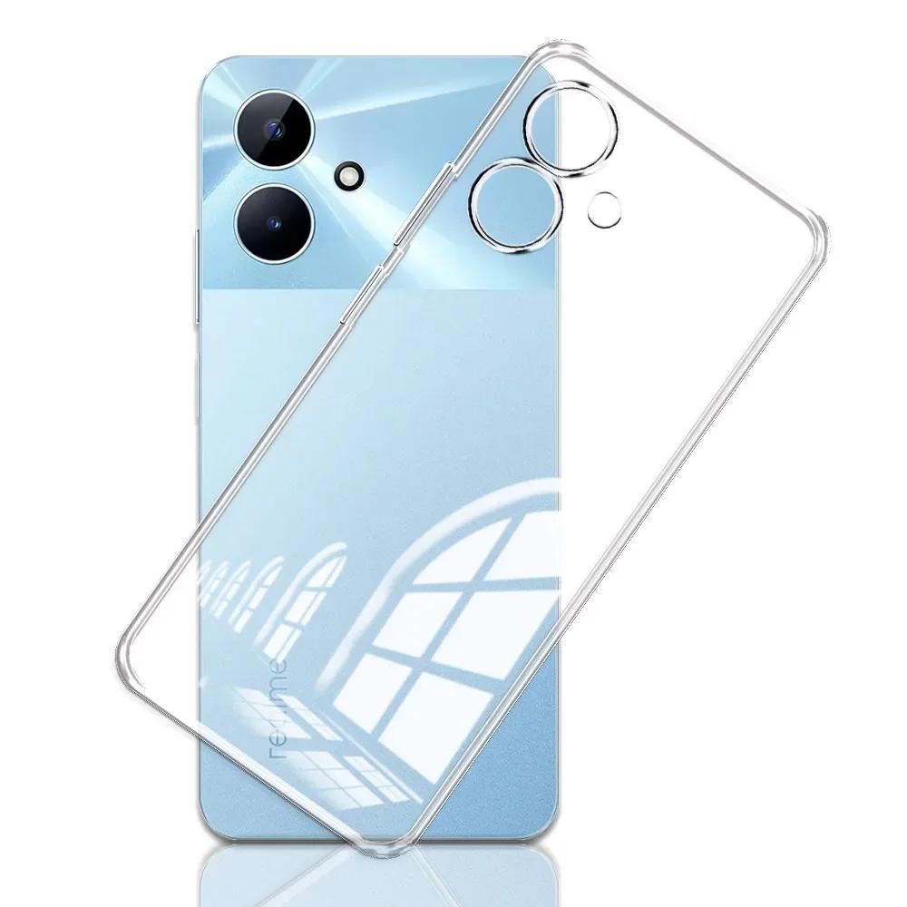 For Realme Note 60 Case Clear Silicone Soft Phone Case For Realme Note 50 RMX3834 Clear Shockproof Cover Realme RMX3933 Coque