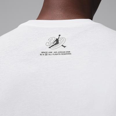 Men's Jordan T-Shirts Unisex White Crew Neck Moderate