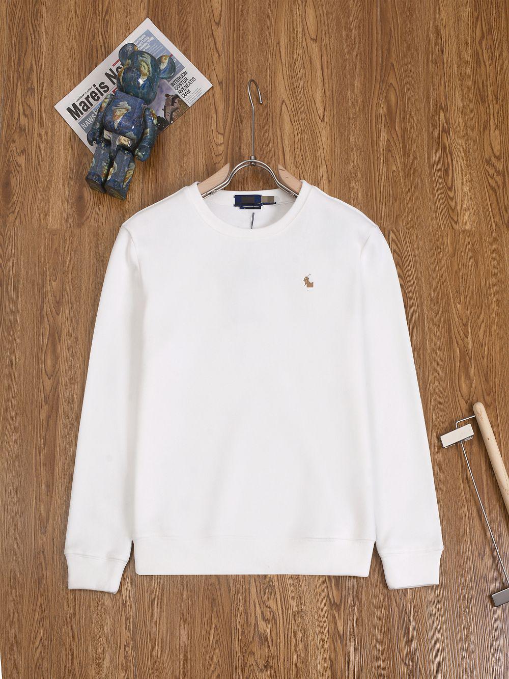 

Men s High-End Pure Cotton Polo Sweatshirt – Long Sleeve, Embroidered Label, Business Casual, Cross-Border Style M