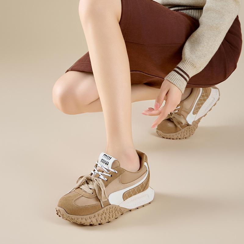 

Invisible inner height increase platform women s shoes spring new versatile small casual 34 абрикосовый