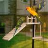 Wooden Bird Perches Platform Funny Natural Bird Playing Gyms Exercise Stands Durable Parrot Cage Sets Pet Parakeet