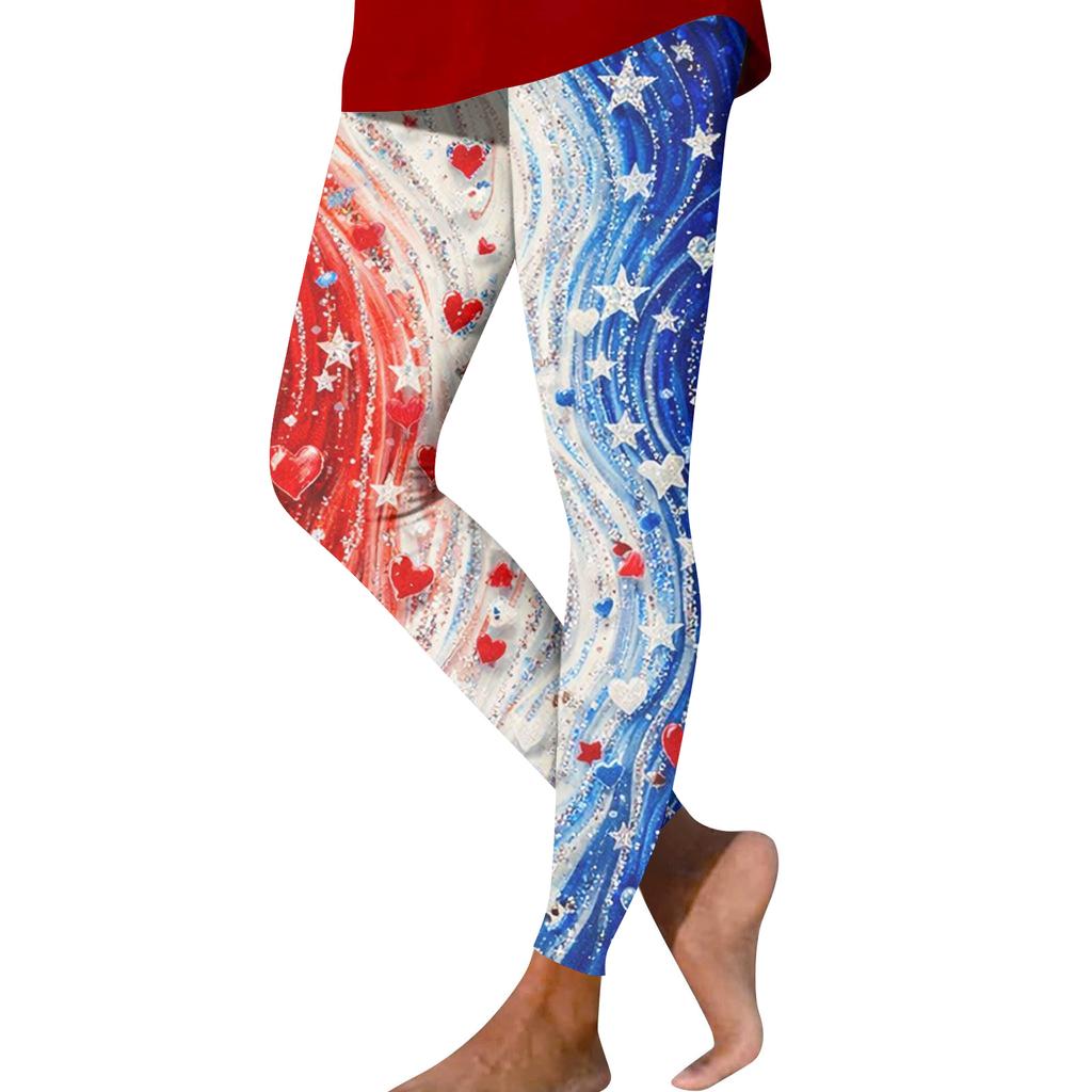 Women's Fashion Casual Print Straight-Leg Pants Outdoor Printed Slim Yoga Pants