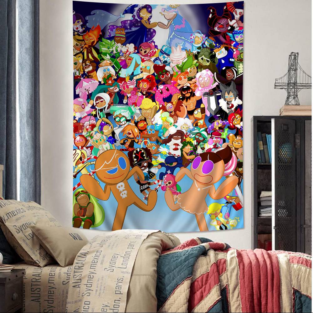 

Game CCookie RRun KKingdom Printed Large Wall Tapestry Cheap Hippie Wall Hanging Bohemian Wall Tapestries Mandala Home Decor 74x94cm(29x37in)