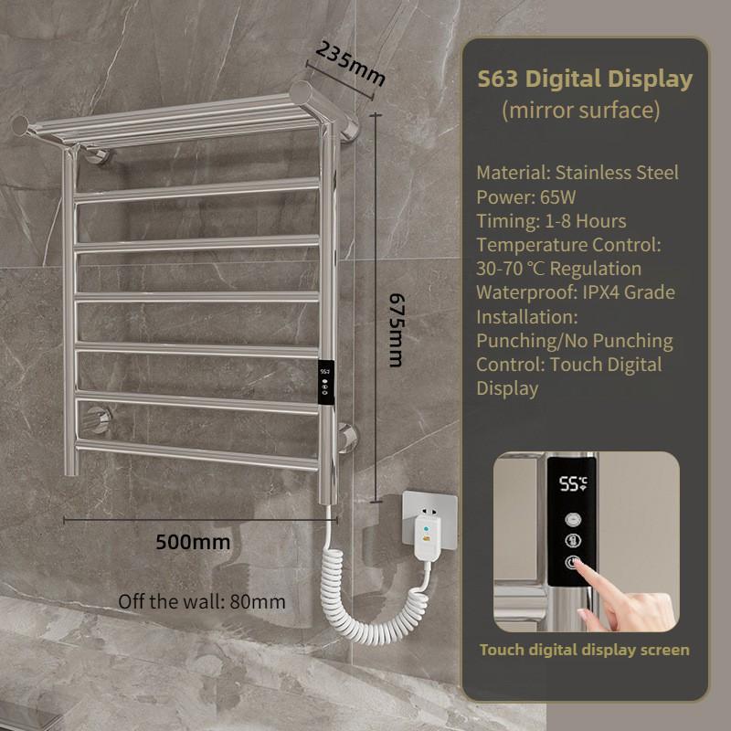 Drying Sterilization Towel Holder Household Hotel Intelligent Electric Towel Rack Bathroom Constant Temperature