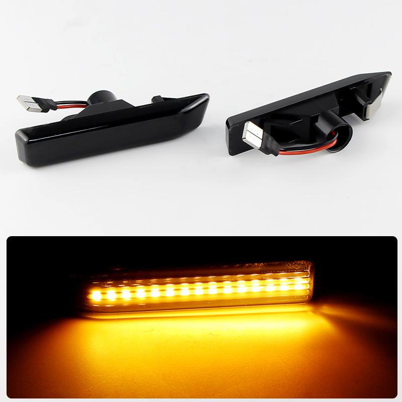 

2PCS LED Turn Signal Light For BMW 3 Series E36 Facelift model 1996-1998 X5 E53 1999-2006 Smoked Lens LED Side Marker Light