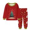 Children's Fashion Suit Skirt Round Neck Long Sleeve Top Pants