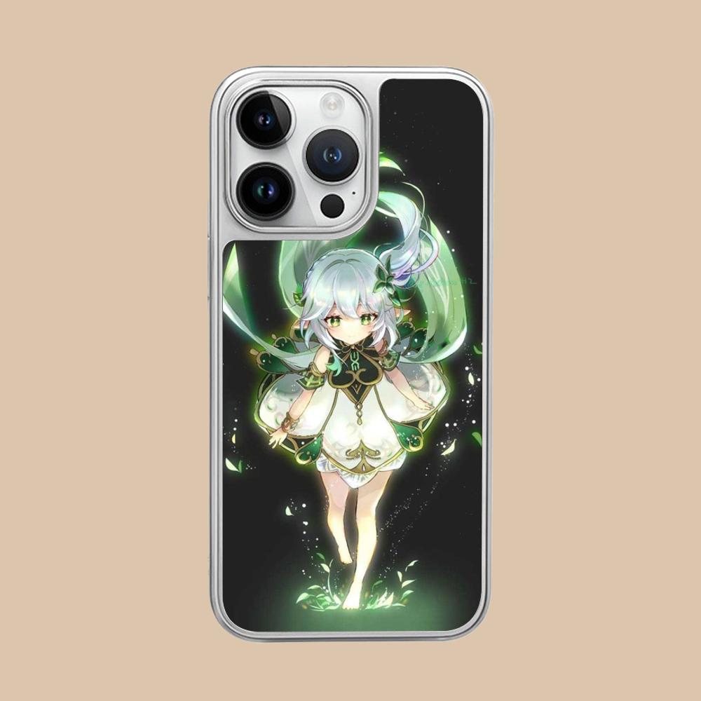 

Game GI Nahida Silver Plating Mobile Phone Case for iPhone 17 16 15 14 13 12 11 Air Pro Max Plus Colorful Cover iPhone 11