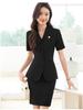 Women's Summer Short-Sleeved Suit Skirt Set - Professional Beautician and Salon Reception Workwear