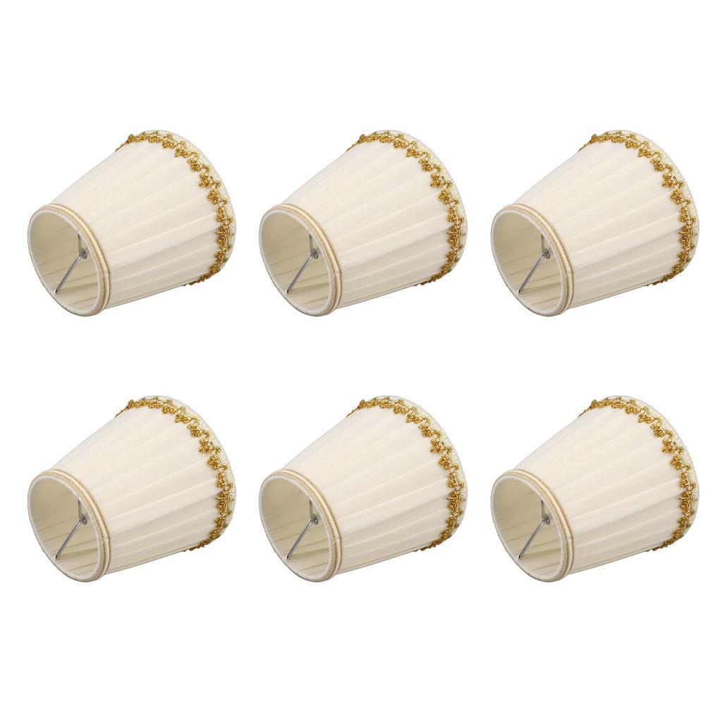 6Pcs Small Lamp Shades Safe Soft Easy Installation Modern Light Weight Table Lampshade for E14 Bulb