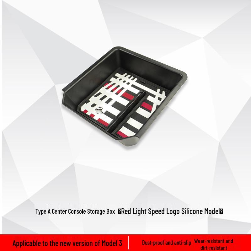 Updated Model 3/Y Center Console Armrest Storage Box for Tesla - Essential Car Accessory